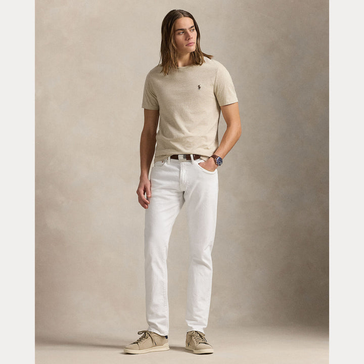 POLO Ralph Lauren Custom slim jersey T-shirt-100% katoen-HEREN POLO'S & T-SHIRTS-Grijs