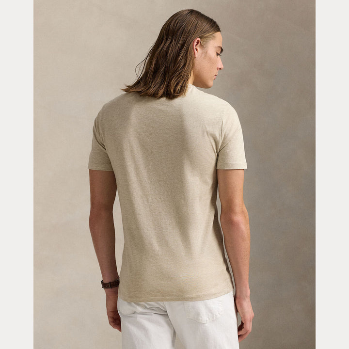 POLO Ralph Lauren Custom slim jersey T-shirt-100% katoen-HEREN POLO'S & T-SHIRTS-Grijs