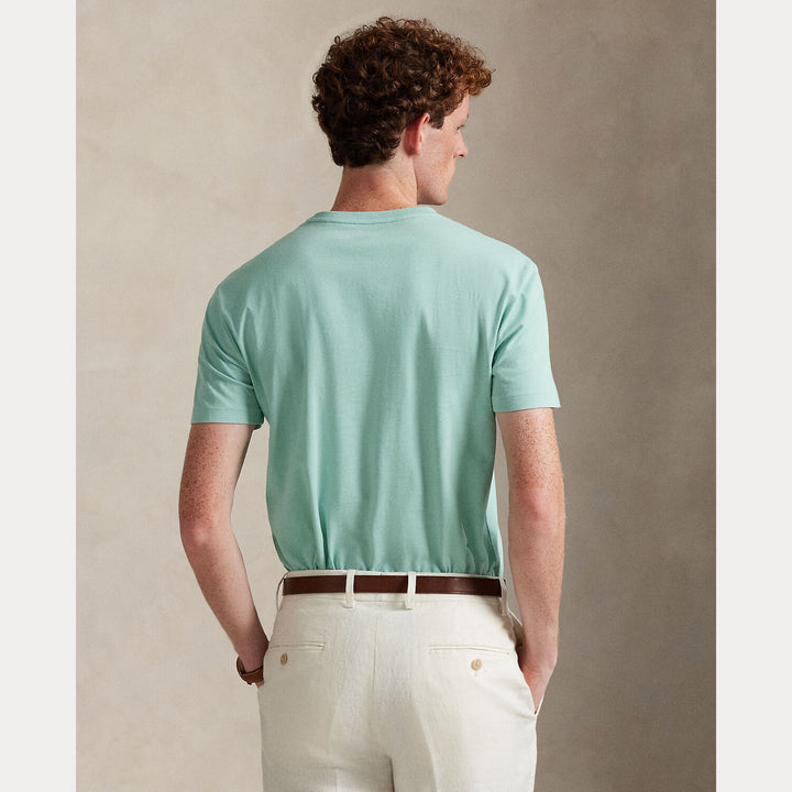 POLO Ralph Lauren Custom slim jersey T-shirt-100% katoen-HEREN POLO'S & T-SHIRTS-Groen