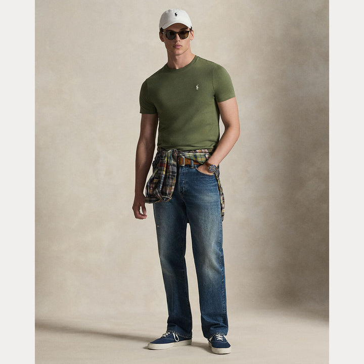 POLO Ralph Lauren Custom slim jersey T-shirt-100% katoen-HEREN POLO'S & T-SHIRTS-Groen