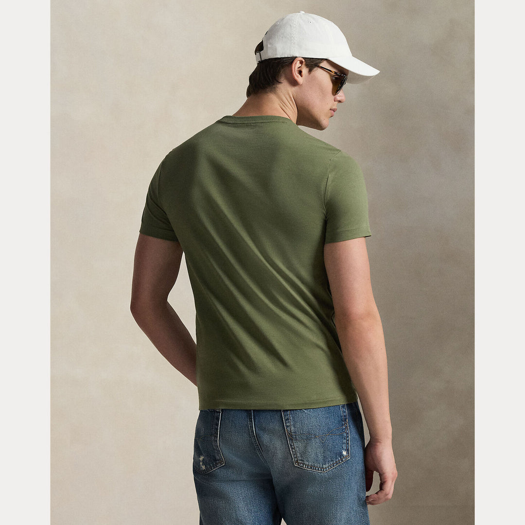 POLO Ralph Lauren Custom slim jersey T-shirt-100% katoen-HEREN POLO'S & T-SHIRTS-Groen