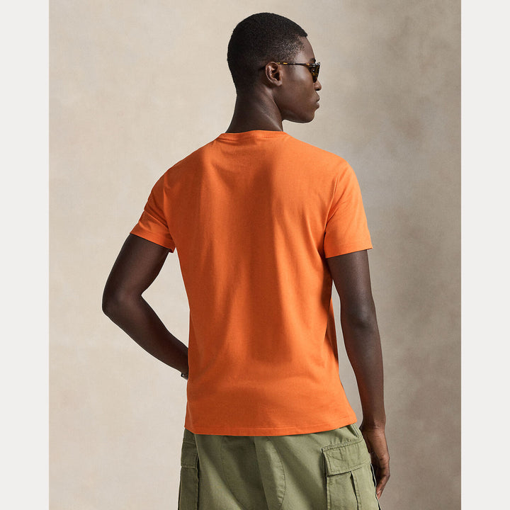 POLO Ralph Lauren Custom slim jersey T-shirt -100% katoen-HEREN POLO'S & T-SHIRTS-Oranje