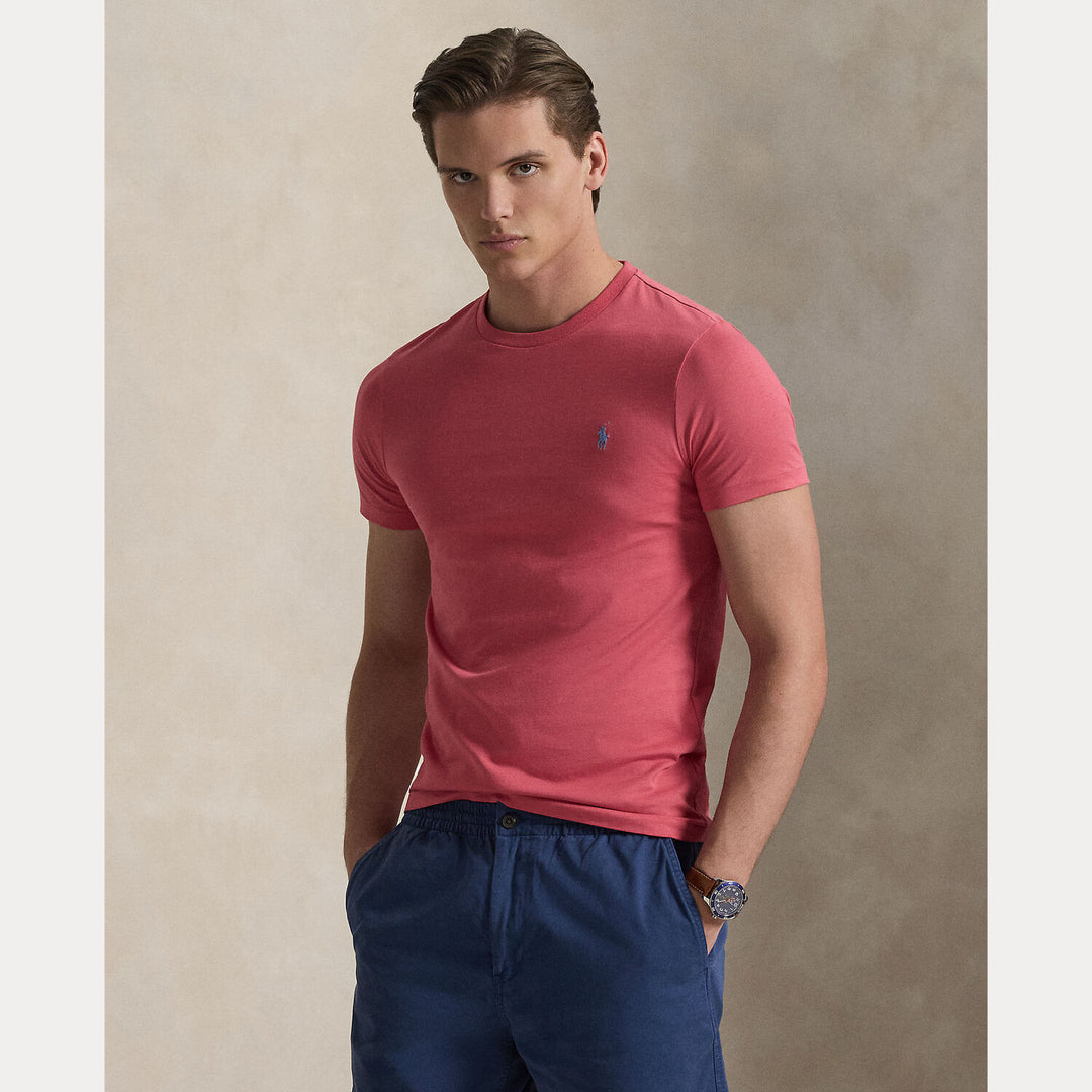 POLO Ralph Lauren Custom slim jersey T-shirt-100% katoen-HEREN POLO'S & T-SHIRTS-Rood