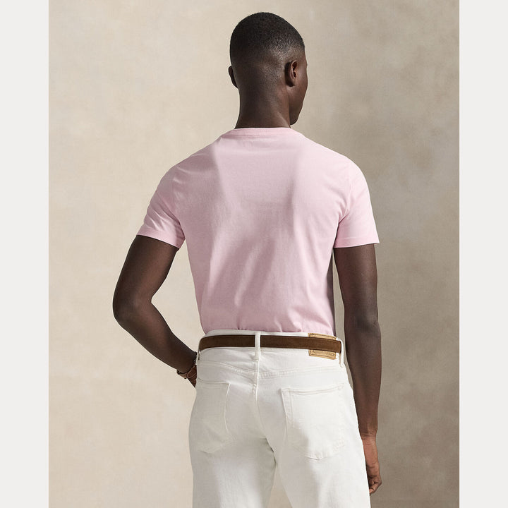 POLO Ralph Lauren Custom slim jersey T-shirt-100% katoen-HEREN POLO'S & T-SHIRTS-Roze