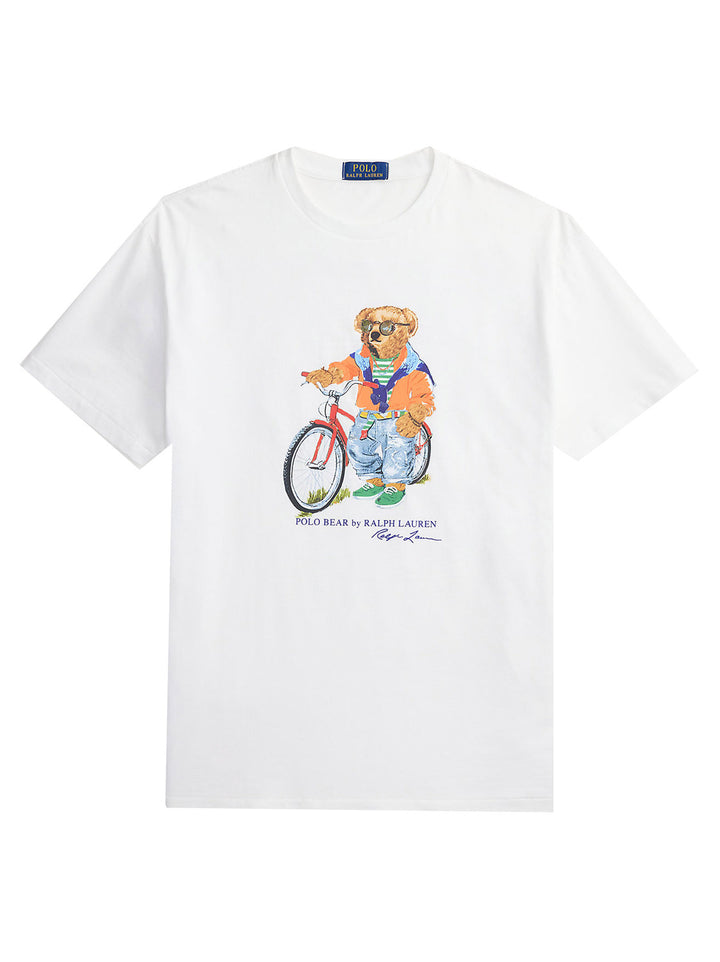 POLO Ralph Lauren Custom slim polo bear T-shirt-100% katoen-HEREN POLO'S & T-SHIRTS-Wit