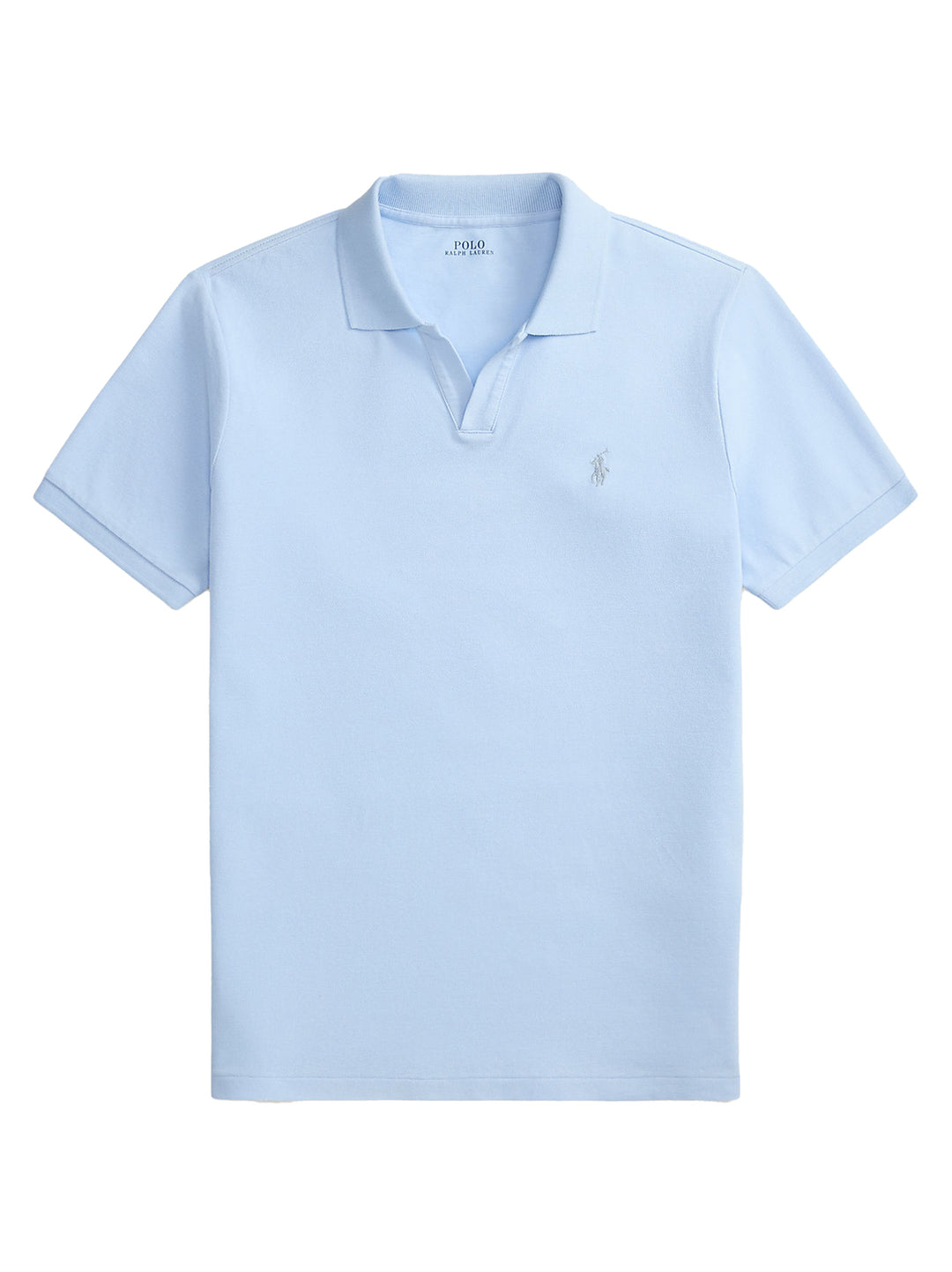 POLO Ralph Lauren Custom Slim Stretch Mesh Polo-95% katoen, 5% elastaan-HEREN POLO'S & T-SHIRTS-Blauw
