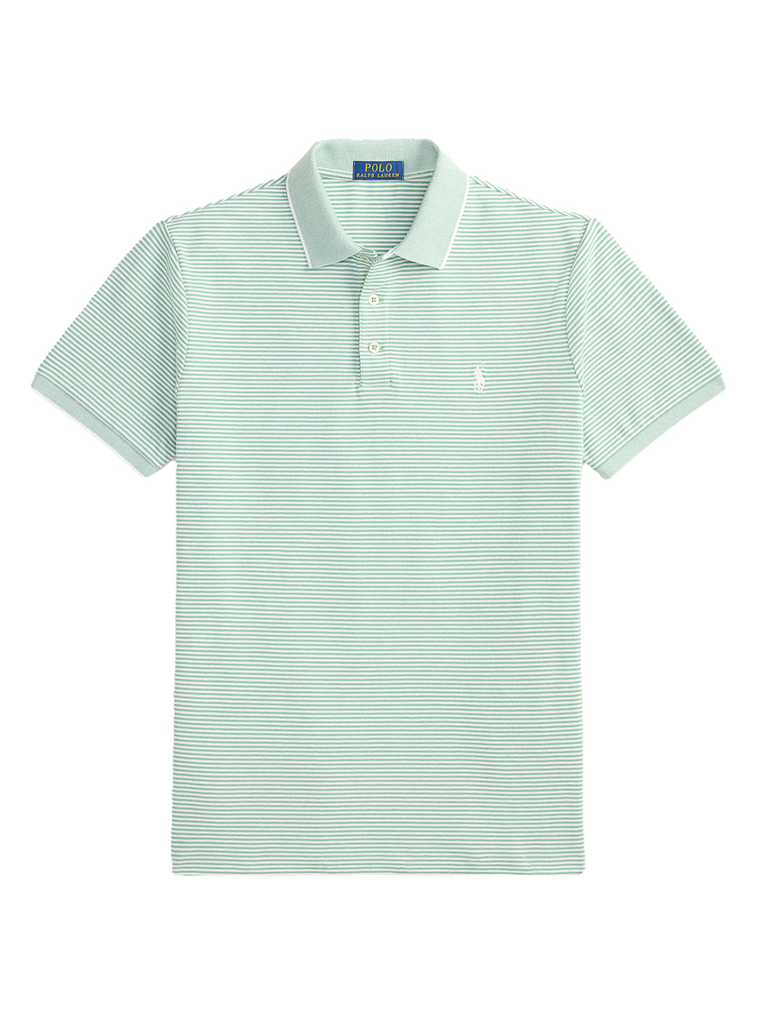 POLO Ralph Lauren Custom Slim Stretch Polo-96% katoen, 4% elastaan-HEREN POLO'S & T-SHIRTS-Groen