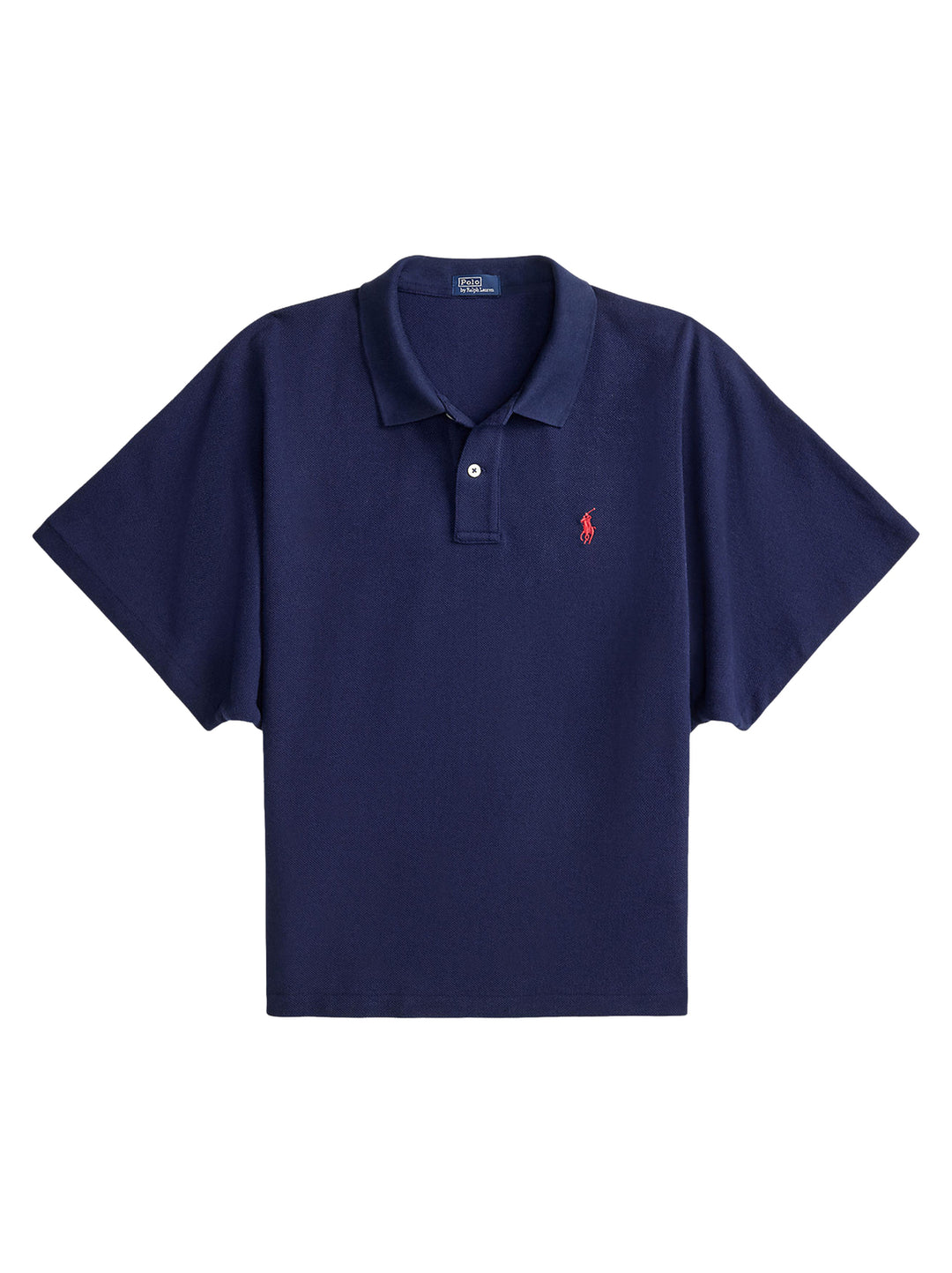 POLO Ralph Lauren – Dolmanmouw Polo Shirt Blauw-100% katoen-DAMES TOPS & BLOUSES-Blauw