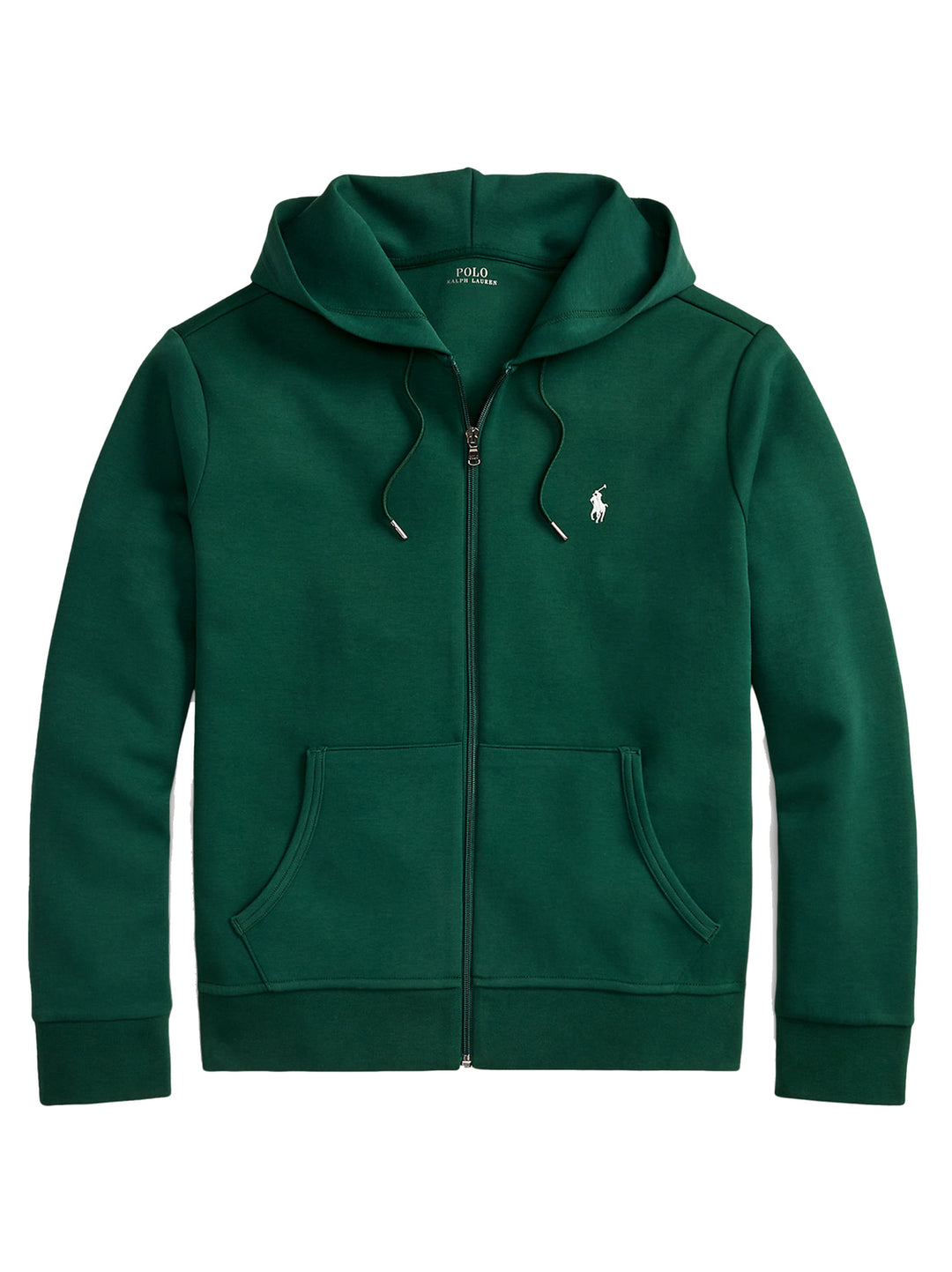 POLO Ralph Lauren Double Knit Hoodie – Groen-66% katoen, 34% polyester-HEREN TRUIEN & VESTEN-Groen