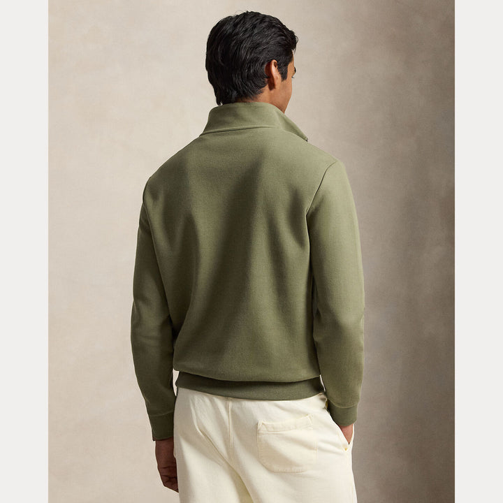 POLO Ralph Lauren Double-Knit Quarter-Zip Trui – G-66% katoen, 34% polyester-HEREN TRUIEN & VESTEN-Groen