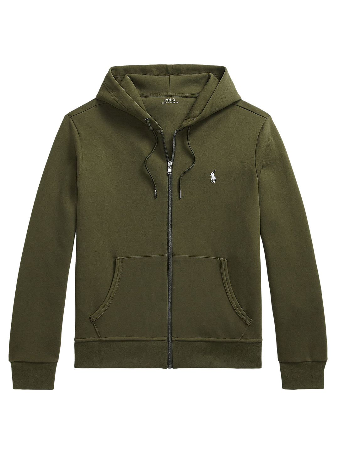 POLO Ralph Lauren Double Knit Zip Hoodie-66% katoen, 34% polyester-HEREN TRUIEN & VESTEN-Groen