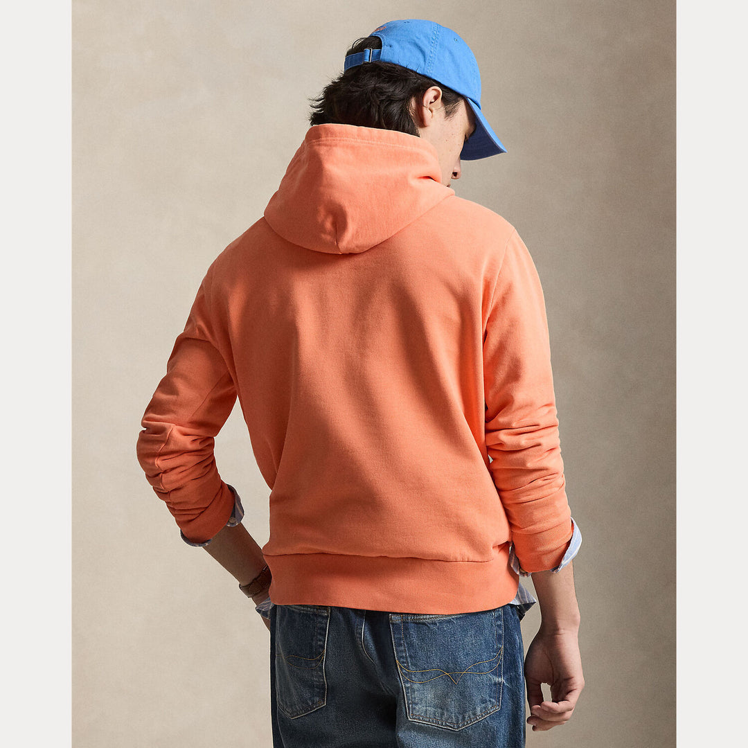 POLO Ralph Lauren fleece hoodie – Oranje-100% katoen-HEREN TRUIEN & VESTEN-Oranje