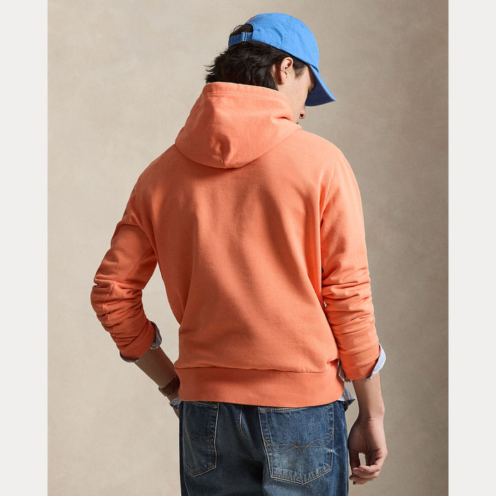 POLO Ralph Lauren fleece hoodie – Oranje-100% katoen-HEREN TRUIEN & VESTEN-Oranje