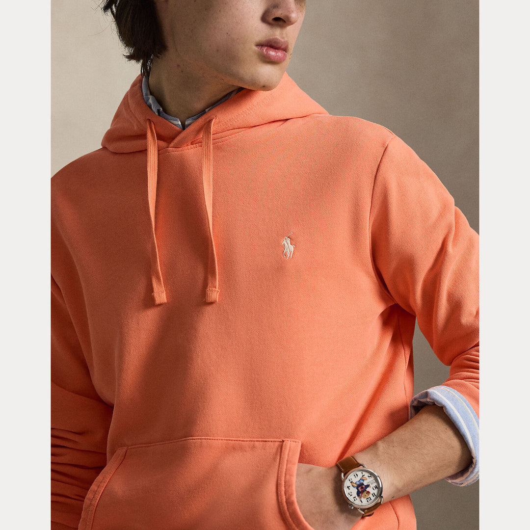 POLO Ralph Lauren fleece hoodie – Oranje-100% katoen-HEREN TRUIEN & VESTEN-Oranje