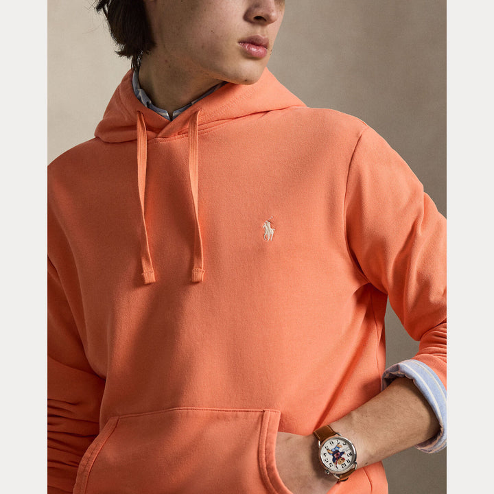 POLO Ralph Lauren fleece hoodie – Oranje-100% katoen-HEREN TRUIEN & VESTEN-Oranje