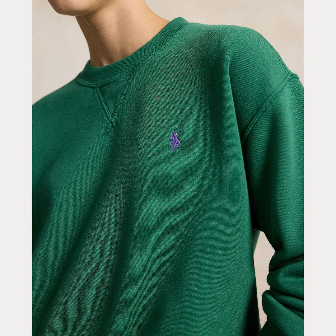 Polo Ralph Lauren Fleece Sweater – Groen-83% katoen, 17% polyester-DAMES TRUIEN & VESTEN-Groen