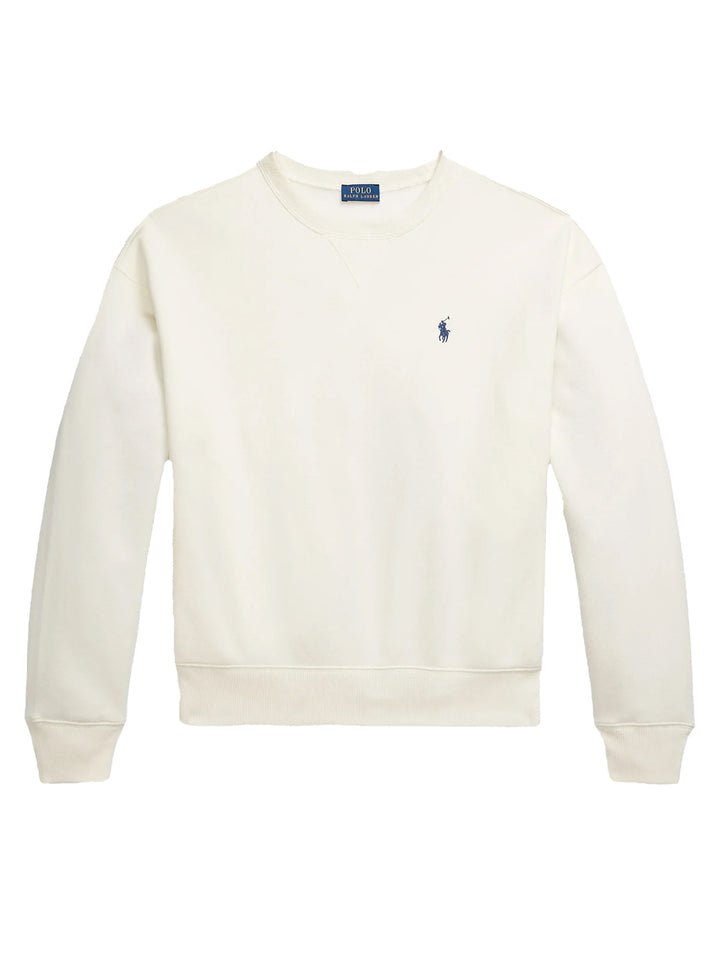 POLO Ralph Lauren fleece sweatshirt met ronde hals-Model: 83% katoen, 17% polyester.-DAMES TRUIEN & VESTEN-Room