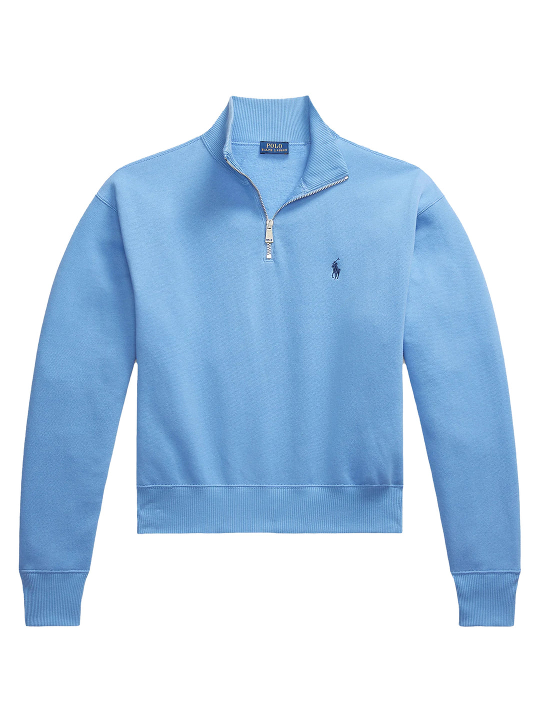 POLO Ralph Lauren fleece trui met kwartrits-Outer fabric material: 84% cotton, 16% polyester<br />Fabric: Sweat<br />Care
