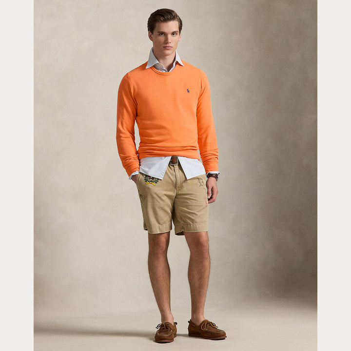 POLO Ralph Lauren French Terry sweatshirt – Oranje-84% katoen, 16% polyester-HEREN TRUIEN & VESTEN-Oranje