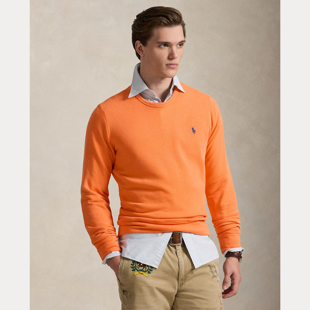 POLO Ralph Lauren French Terry sweatshirt – Oranje-84% katoen, 16% polyester-HEREN TRUIEN & VESTEN-Oranje