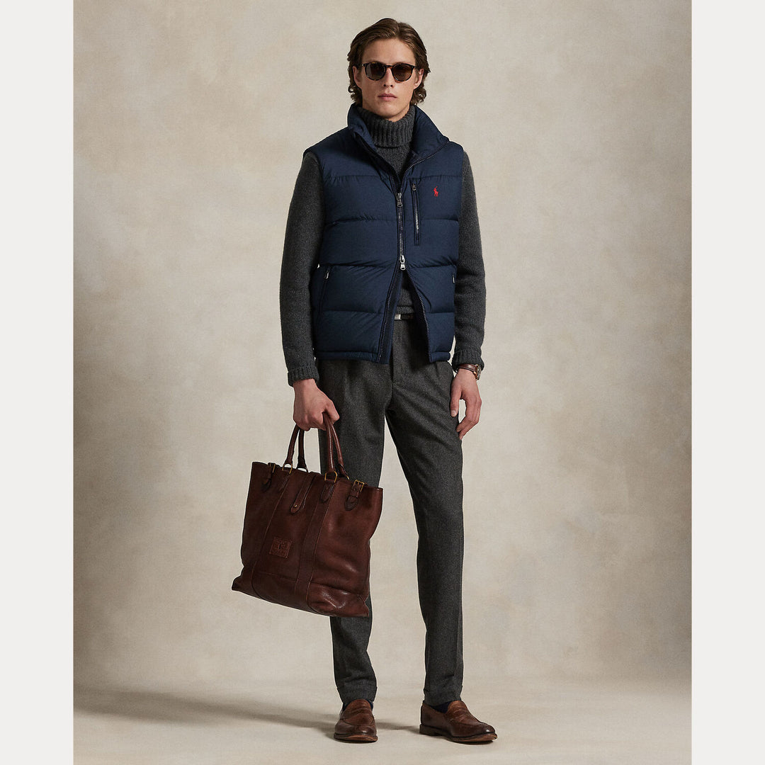 Polo Ralph Lauren Gorham Down Gilet – Blauw-100% polyester-HEREN JASSEN & JACKS-Blauw