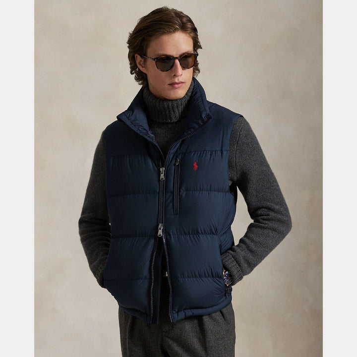 Polo Ralph Lauren Gorham Down Gilet – Blauw-100% polyester-HEREN JASSEN & JACKS-Blauw