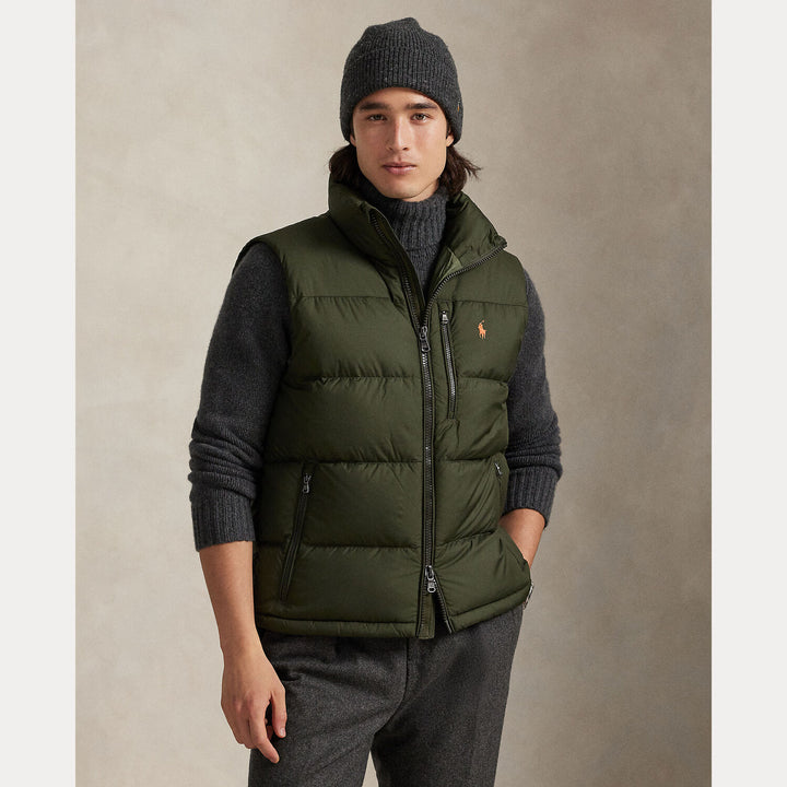 Polo Ralph Lauren Gorham Down Gilet – Groen-100% polyester-HEREN JASSEN & JACKS-Groen