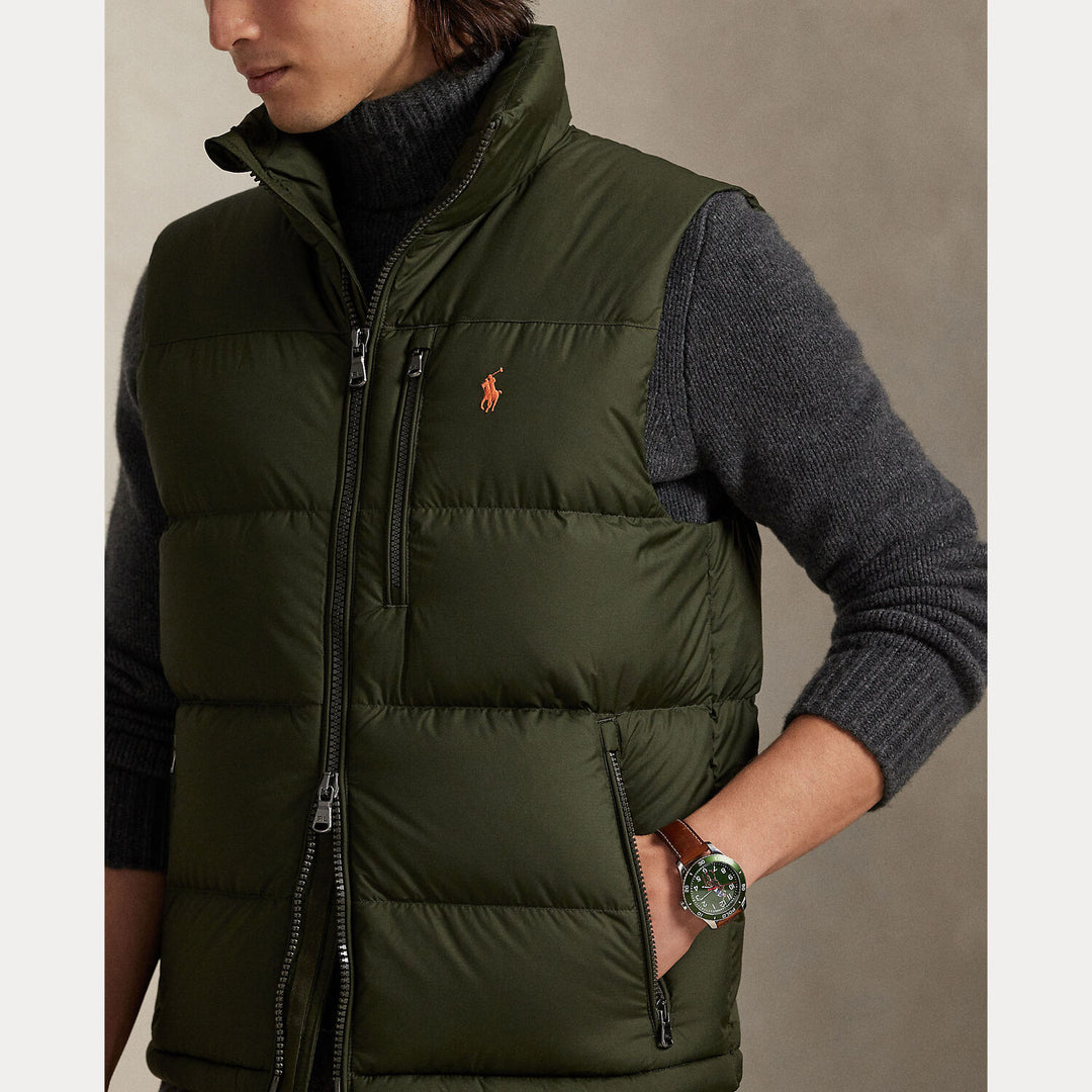 Polo Ralph Lauren Gorham Down Gilet – Groen-100% polyester-HEREN JASSEN & JACKS-Groen
