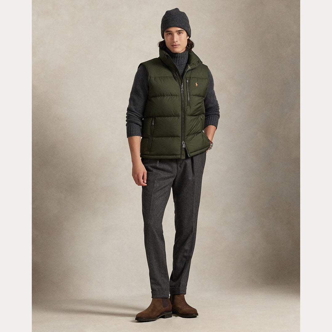 Polo Ralph Lauren Gorham Down Gilet – Groen-100% polyester-HEREN JASSEN & JACKS-Groen