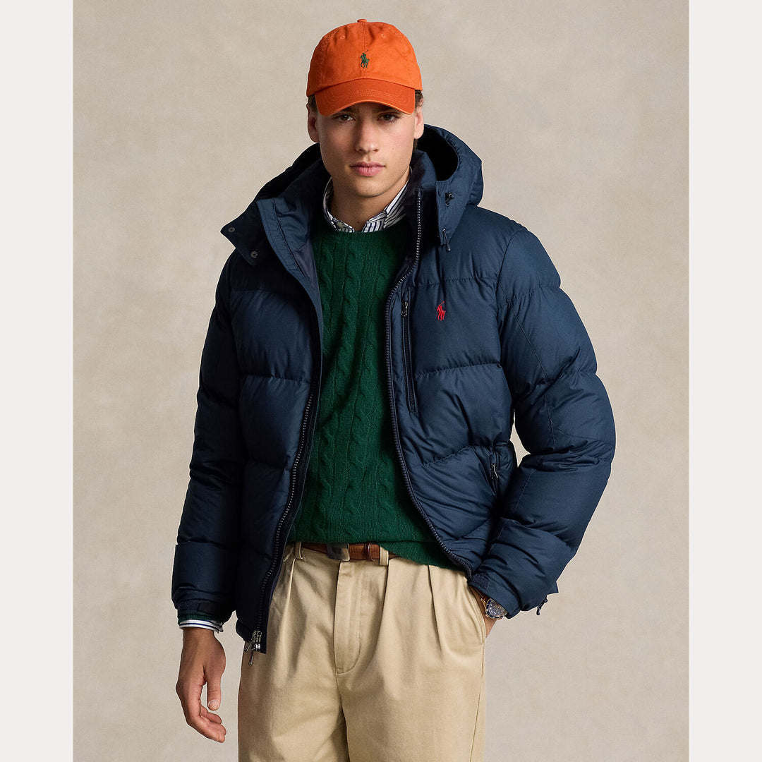 Polo Ralph Lauren Gorham Down Jacket – Blauw-100% polyester-HEREN JASSEN & JACKS-Blauw