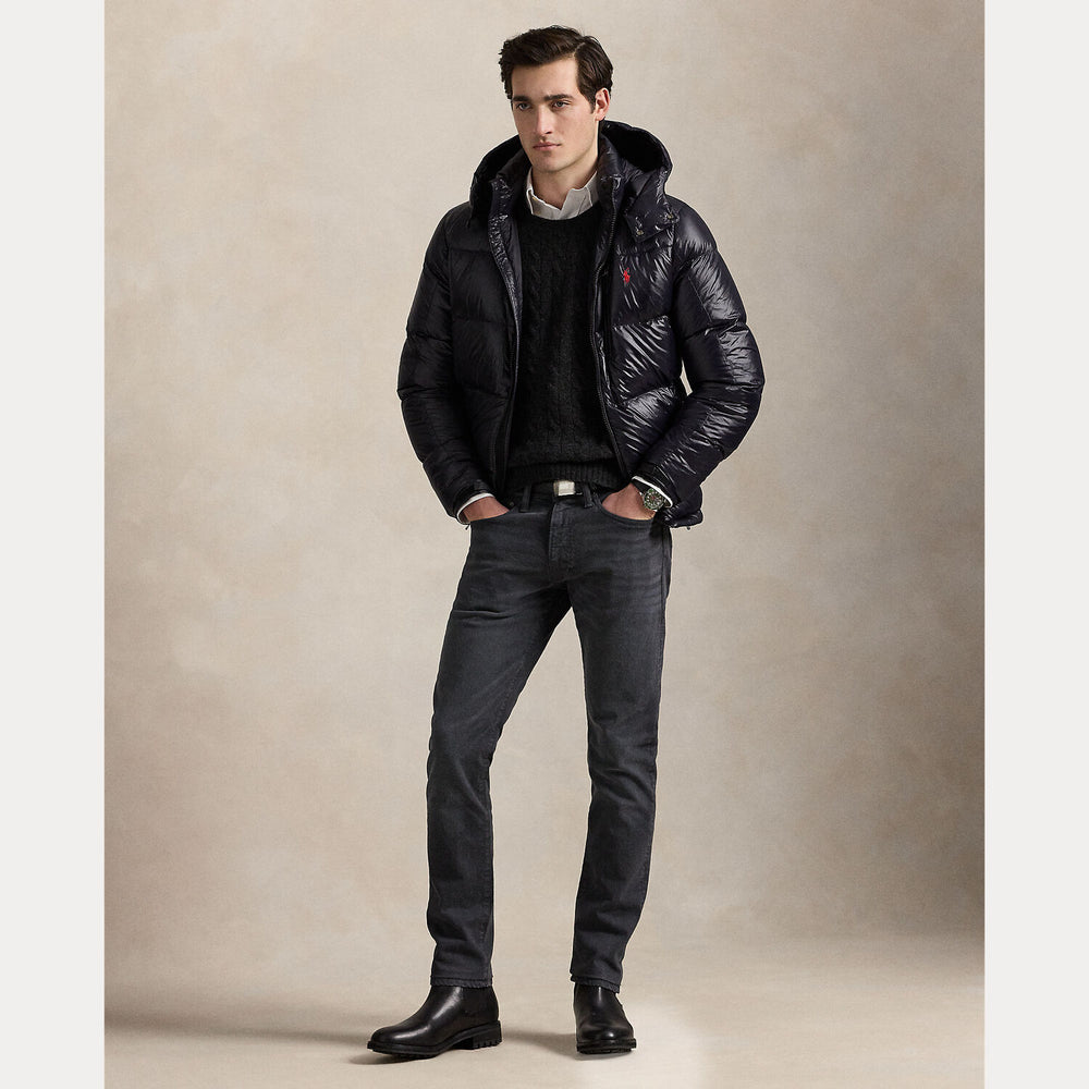 Polo Ralph Lauren Gorham Down Jacket – Zwart-100% polyester-HEREN JASSEN & JACKS-Zwart