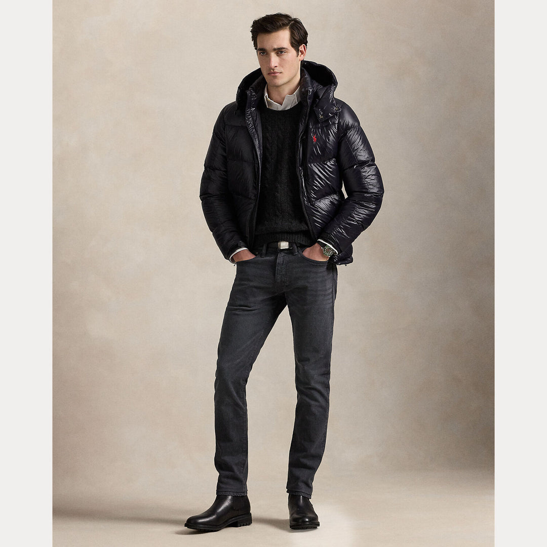 Polo Ralph Lauren Gorham Down Jacket – Zwart-100% polyester-HEREN JASSEN & JACKS-Zwart