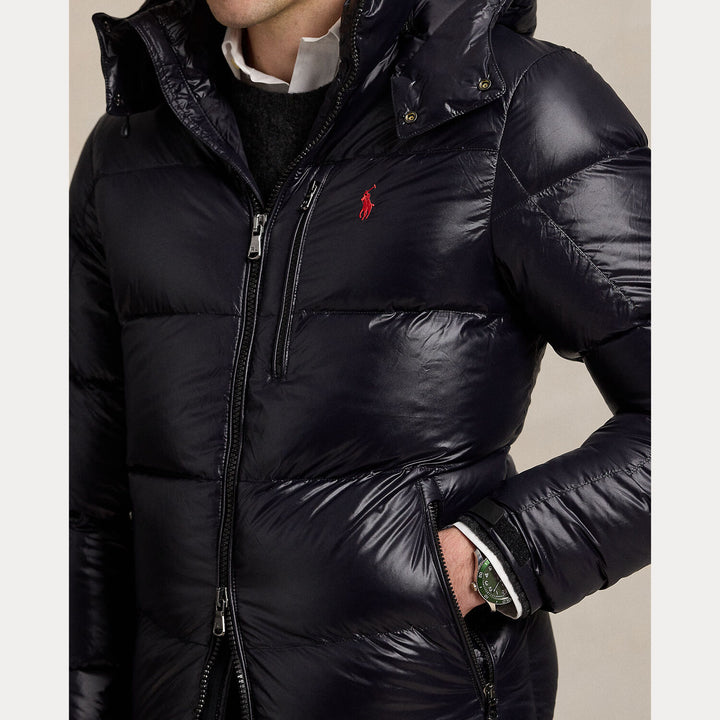 Polo Ralph Lauren Gorham Down Jacket – Zwart-100% polyester-HEREN JASSEN & JACKS-Zwart