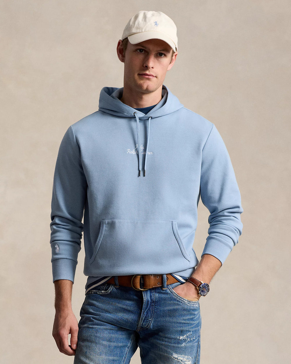 POLO Ralph Lauren hoodie-69% katoen, 31% polyester-HEREN TRUIEN & VESTEN-Blauw