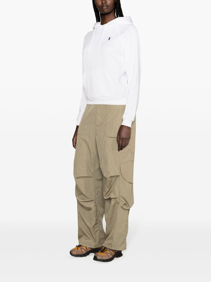 POLO Ralph Lauren hoodie wit-Model: 83% katoen, 17% polyester.-DAMES TRUIEN & VESTEN-Wit