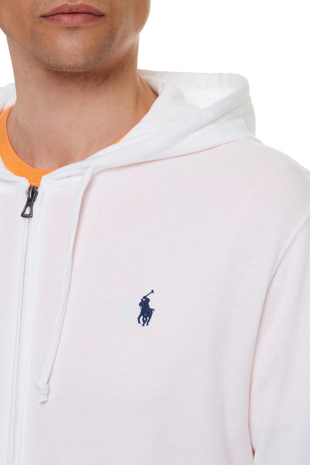 POLO Ralph Lauren hoodie zip-100% katoen-HEREN TRUIEN & VESTEN-Wit