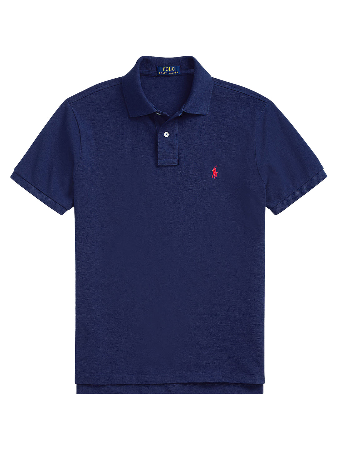 POLO Ralph Lauren – Iconic Mesh Polo Custom Slim-100% katoen-HEREN POLO'S & T-SHIRTS-Blauw
