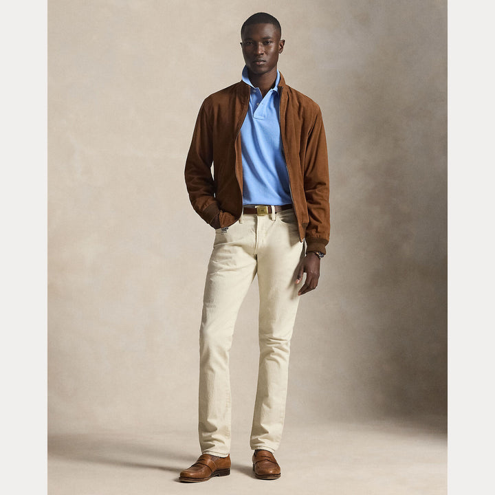 POLO Ralph Lauren Iconic Mesh Polo Custom Slim-100% katoen-HEREN POLO'S & T-SHIRTS-Blauw