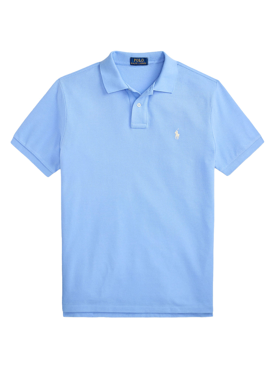 POLO Ralph Lauren Iconic Mesh Polo Custom Slim-100% katoen-HEREN POLO'S & T-SHIRTS-Blauw
