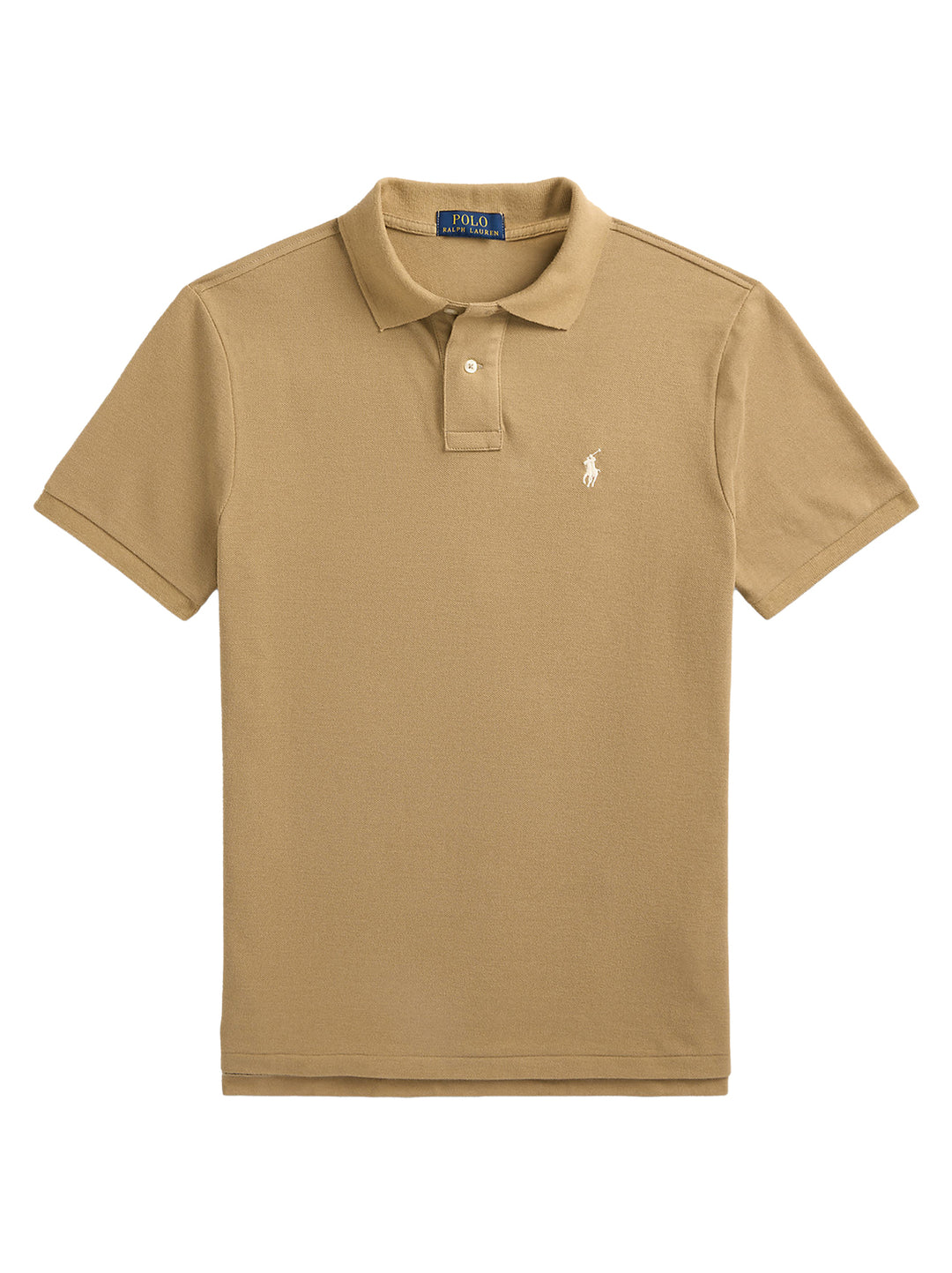 POLO Ralph Lauren Iconic Mesh Polo Custom Slim-100% katoen-HEREN POLO'S & T-SHIRTS-Bruin