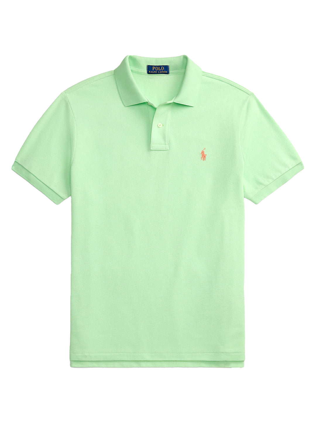 POLO Ralph Lauren Iconic Mesh Polo Custom Slim-100% katoen-HEREN POLO'S & T-SHIRTS-Groen