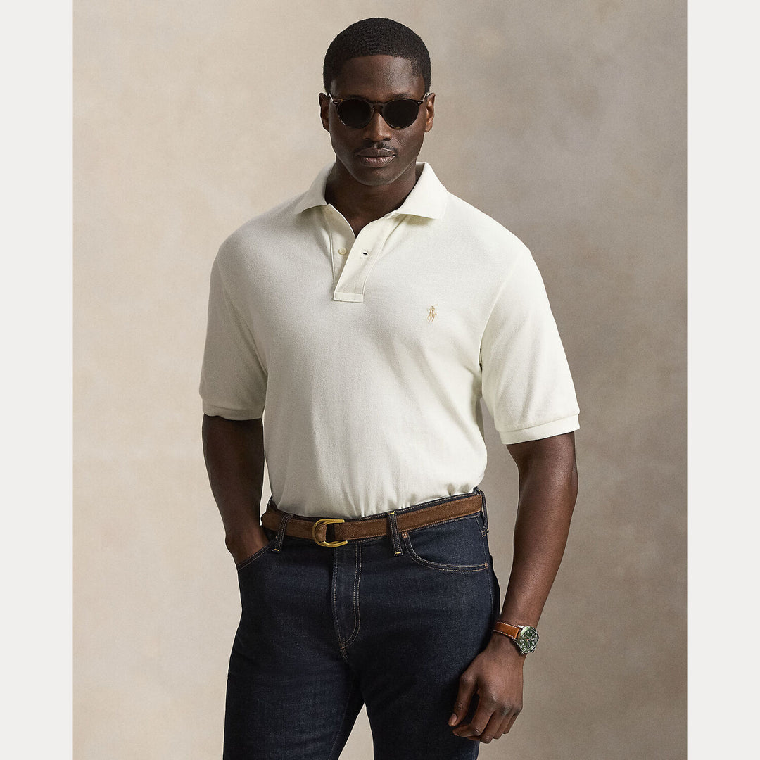 POLO Ralph Lauren Iconic Mesh Polo Custom Slim-100% katoen-HEREN POLO'S & T-SHIRTS-Room