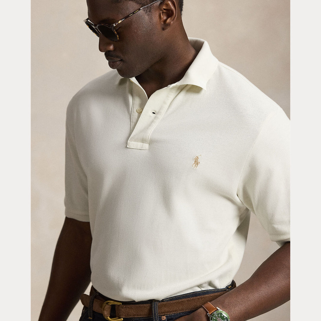 POLO Ralph Lauren Iconic Mesh Polo Custom Slim-100% katoen-HEREN POLO'S & T-SHIRTS-Room