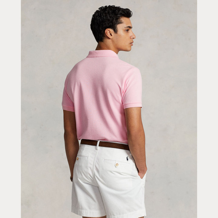 POLO Ralph Lauren Iconic Mesh Polo Custom Slim-100% katoen-HEREN POLO'S & T-SHIRTS-Roze