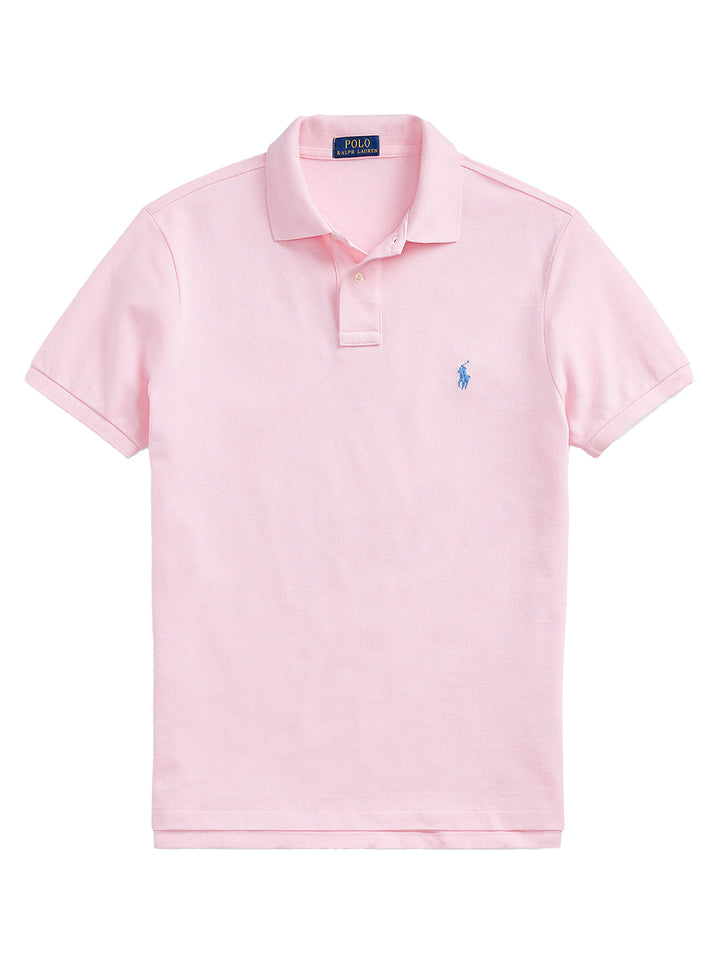 POLO Ralph Lauren Iconic Mesh Polo Custom Slim-100% katoen-HEREN POLO'S & T-SHIRTS-Roze