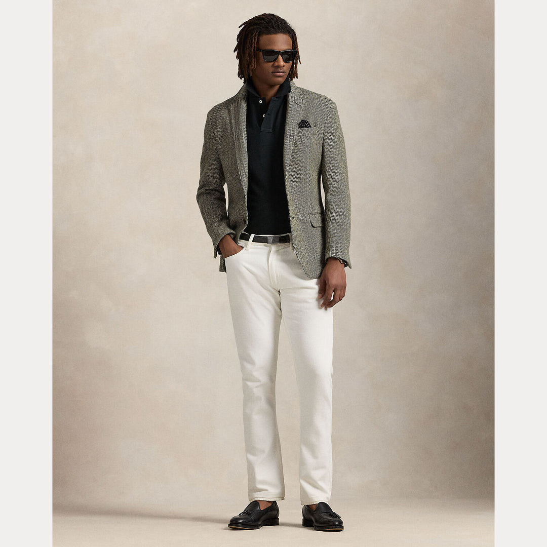 POLO Ralph Lauren Iconic Mesh Polo Custom Slim-100% katoen-HEREN POLO'S & T-SHIRTS-Zwart