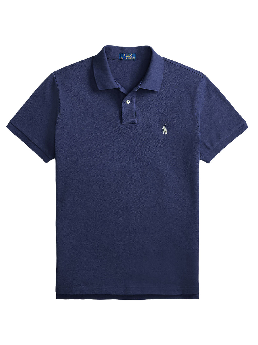 POLO Ralph Lauren Iconic Mesh Slim Fit – Blauw-100% katoen-HEREN POLO'S & T-SHIRTS-Blauw