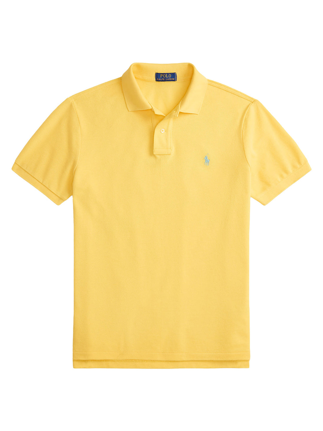 POLO Ralph Lauren Iconic Mesh Slim Fit – Geel-100% katoen-HEREN POLO'S & T-SHIRTS-Geel