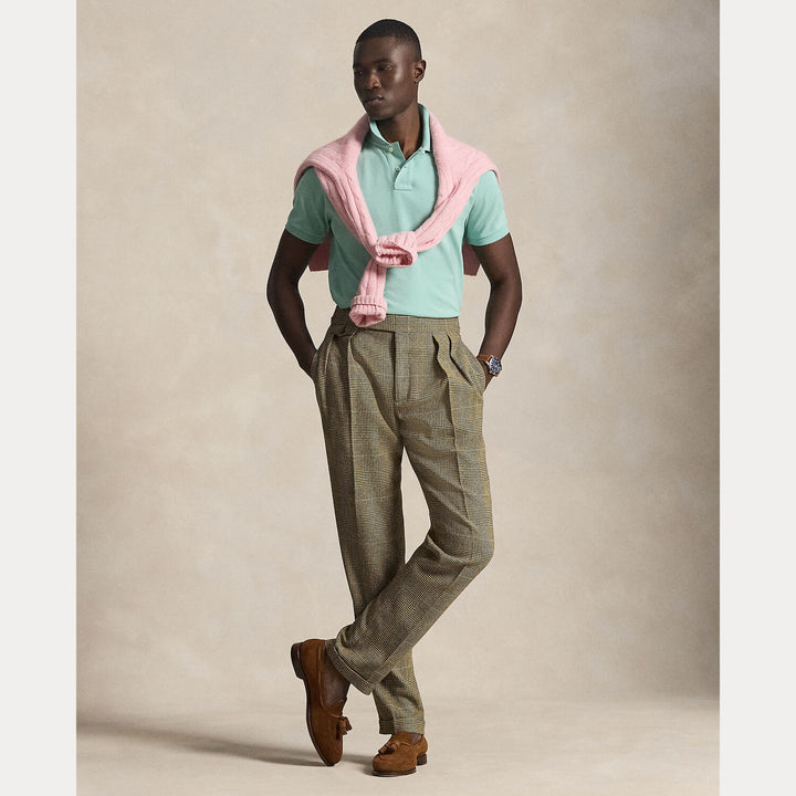 POLO Ralph Lauren Iconic Mesh Slim Fit – Groen-100% katoen-HEREN POLO'S & T-SHIRTS-Groen