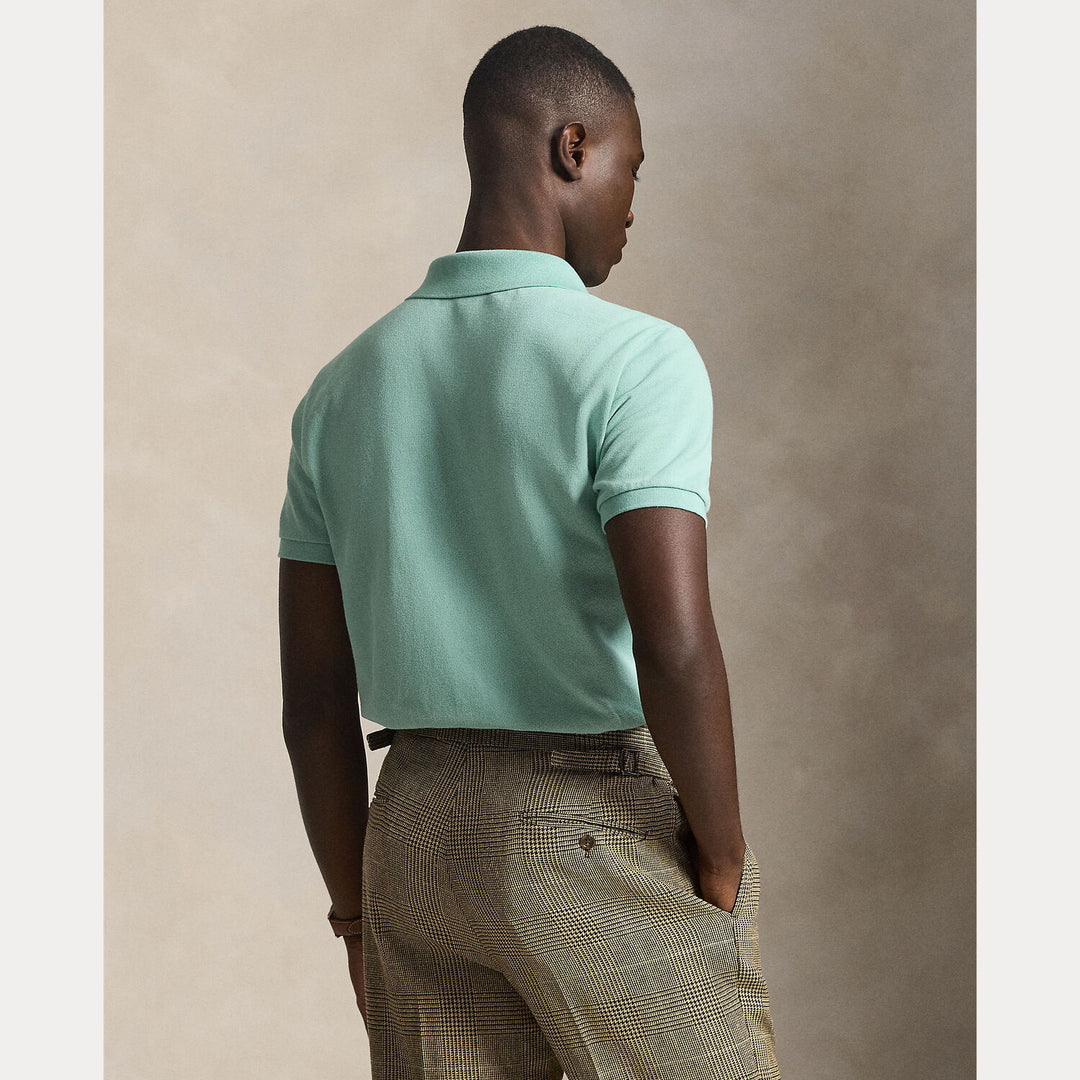 POLO Ralph Lauren Iconic Mesh Slim Fit – Groen-100% katoen-HEREN POLO'S & T-SHIRTS-Groen